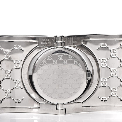 Gucci Stainless Steel Diamond Bezel Mother of Pearl 33mm Twirl Quartz Watch 5 of 7