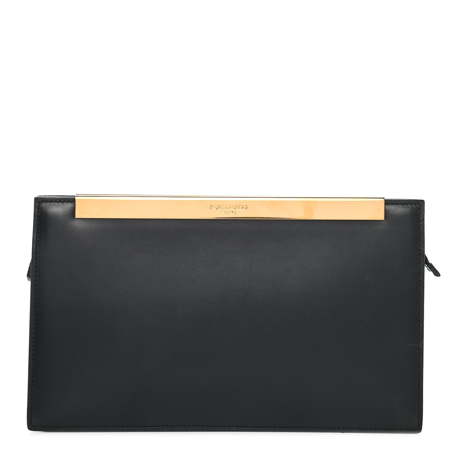 Saint Laurent Leather Lutetia Clutch Black 1 of 7