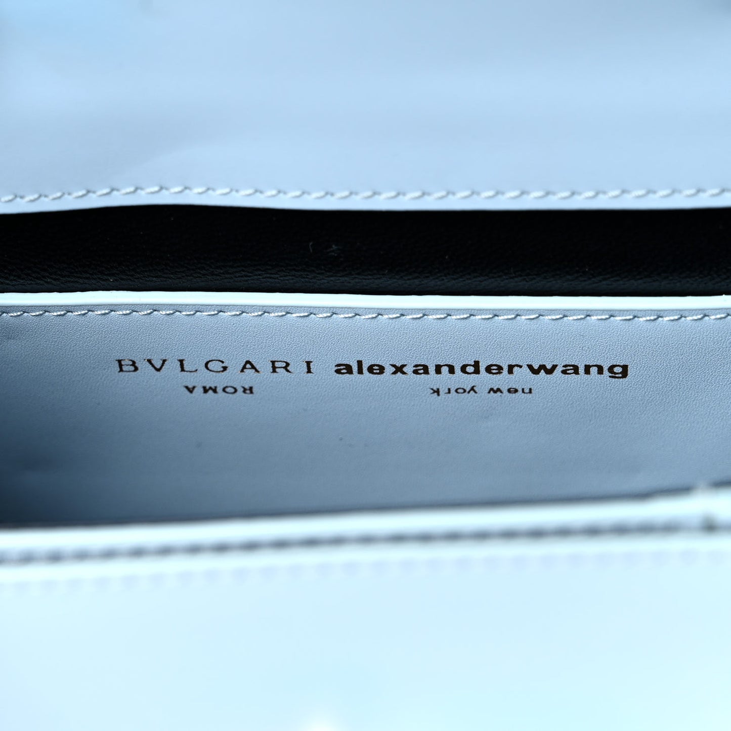 x ALEXANDER WANG Calfskin Serpenti Top Handle Belt Bag Baby Blue
