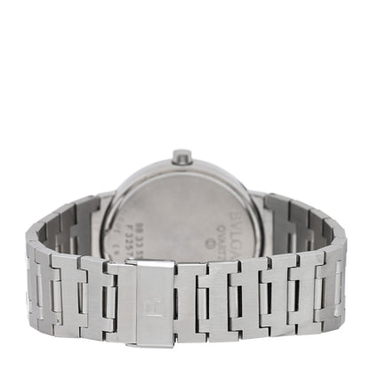 Bulgari Stainless Steel 33mm Quartz Watch Black 3 of 5