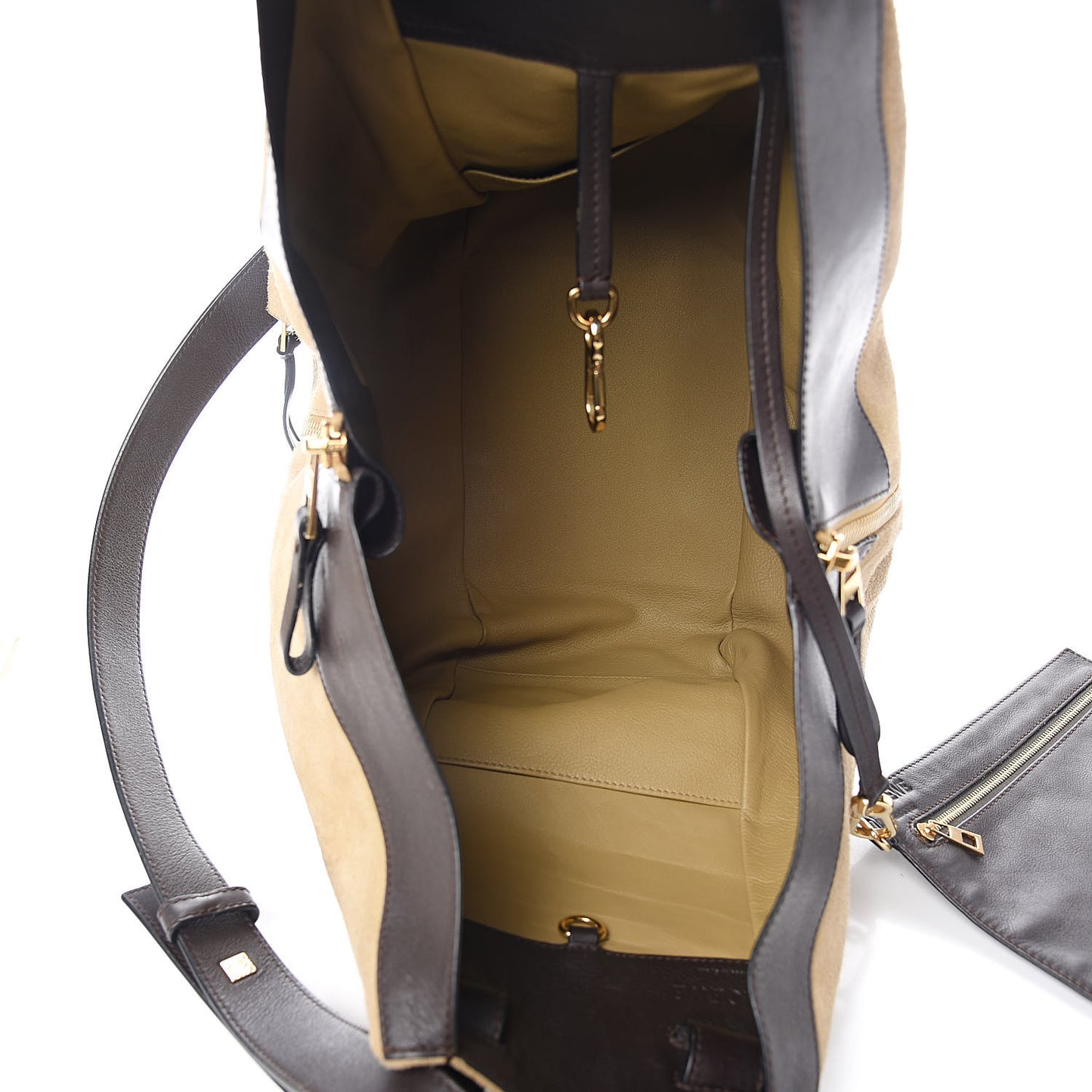 Suede Medium Hammock Shoulder Bag Gold