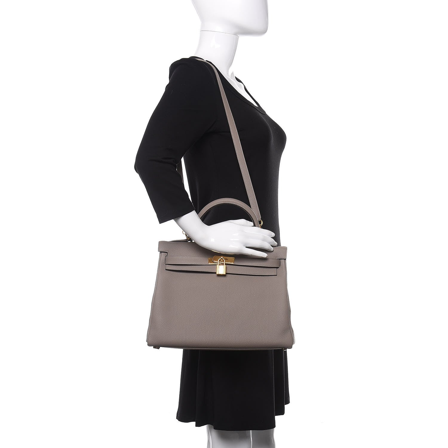 Hermes Togo Kelly Retourne 32 Gris Asphalte 2 of 10