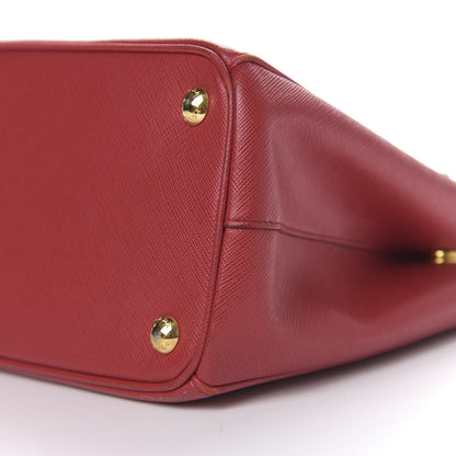 Prada Saffiano Small Galleria Double Zip Tote Cerise 6 of 8
