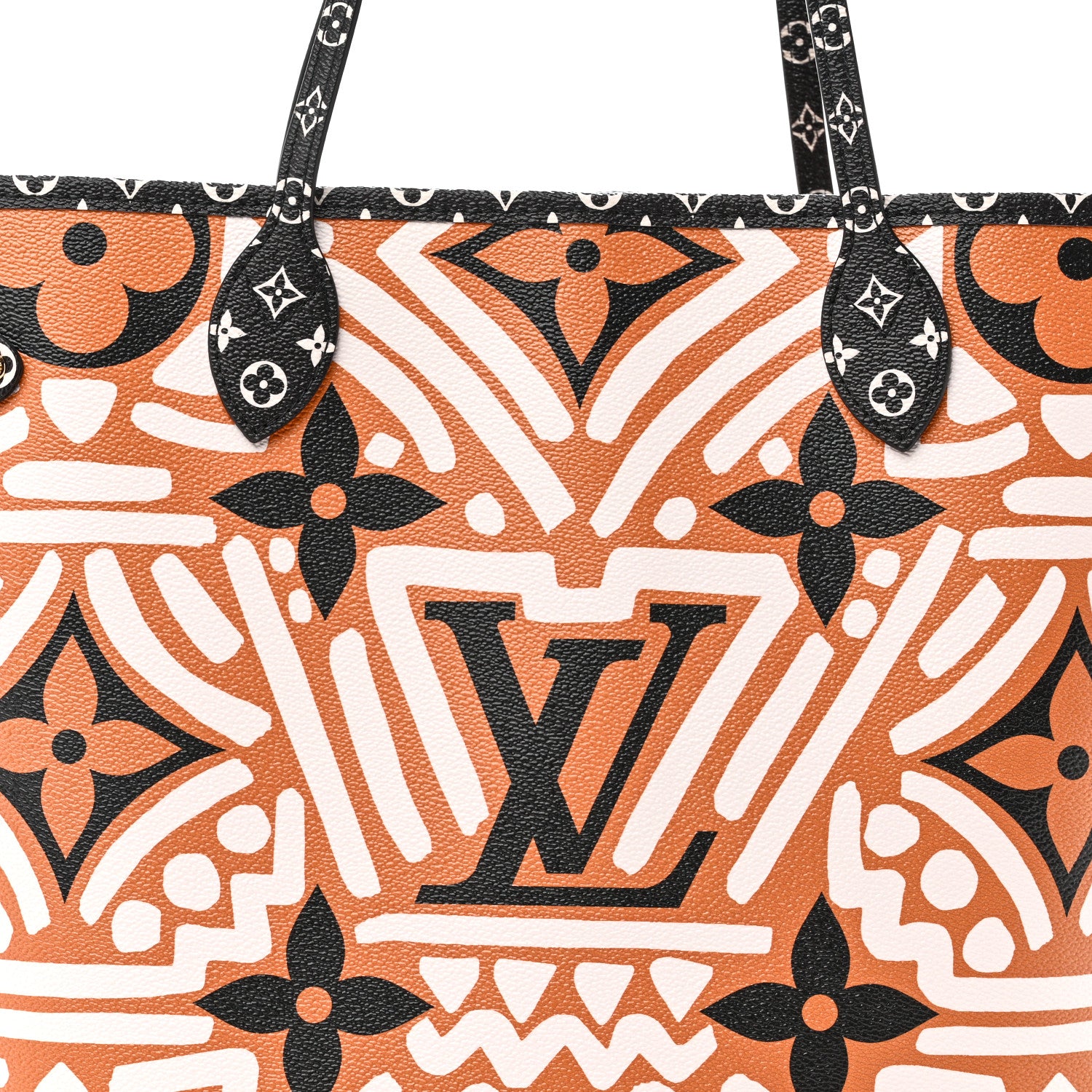 Louis Vuitton Monogram Giant Crafty Neverfull MM Creme Caramel 7 of 10