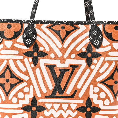 Louis Vuitton Monogram Giant Crafty Neverfull MM Creme Caramel 7 of 10