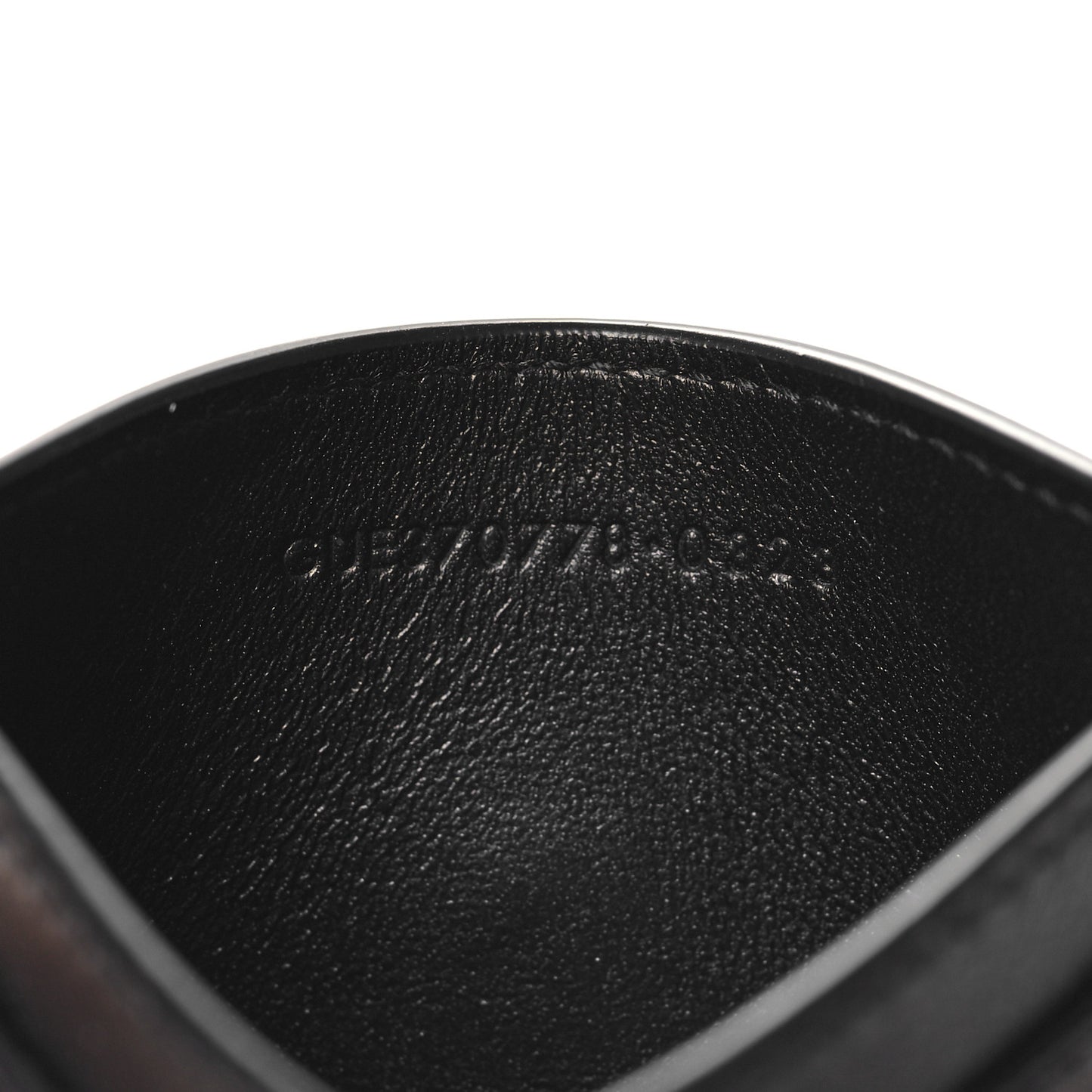 Calfskin Monogram Credit Card Case Black