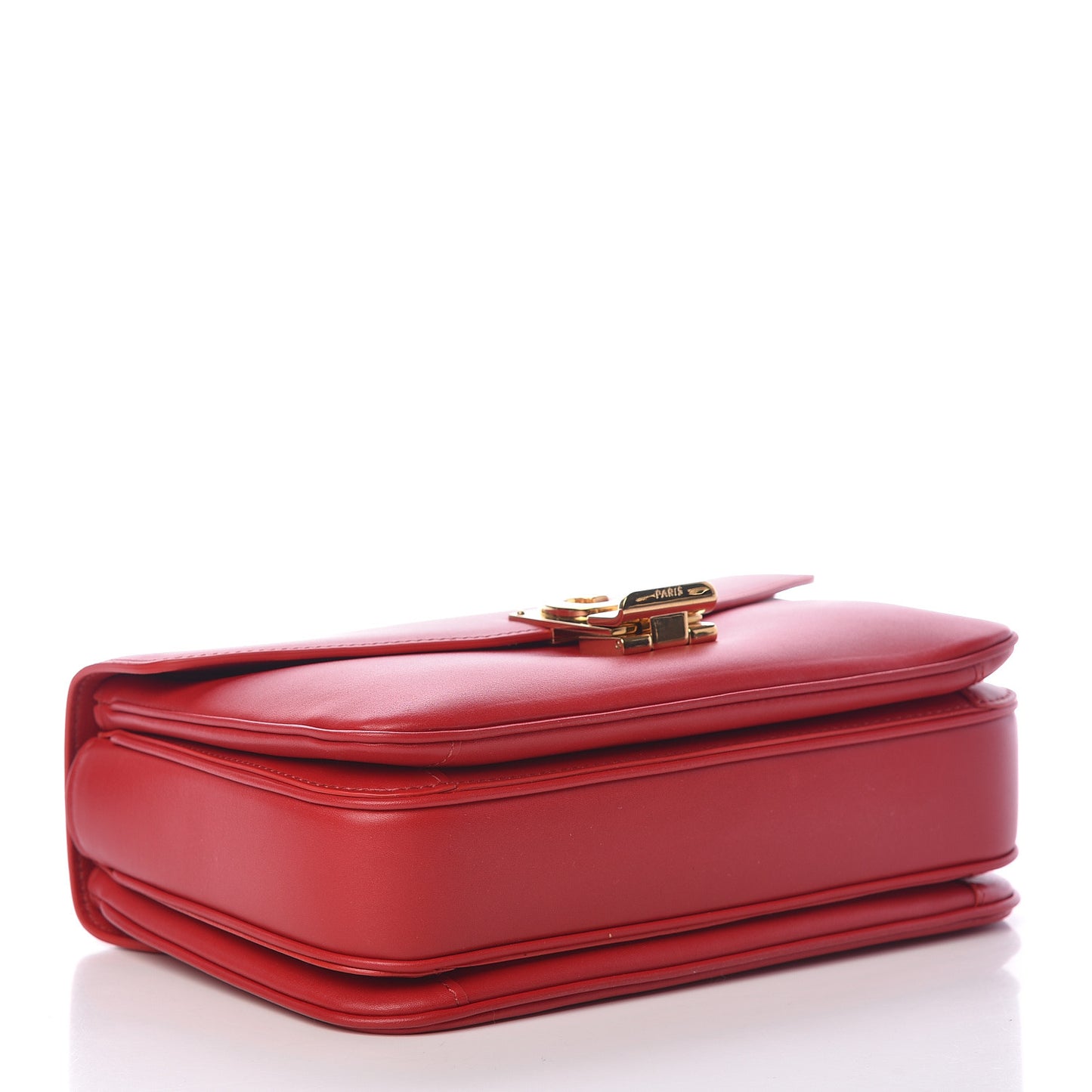 Shiny Calfskin Medium C Bag Red