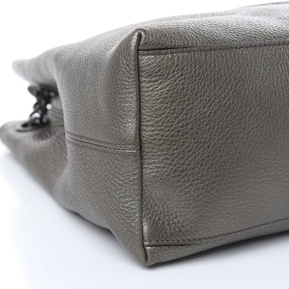 Gucci Metallic Pebbled Calfskin Medium Soho Chain Shoulder Bag Sasso 8 of 10