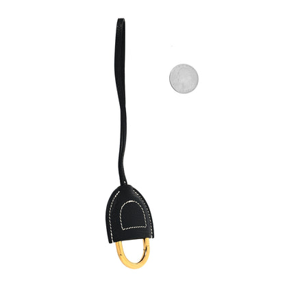 Hermes Chevre Mysore In-The-Loop Bag Charm Black 2 of 4