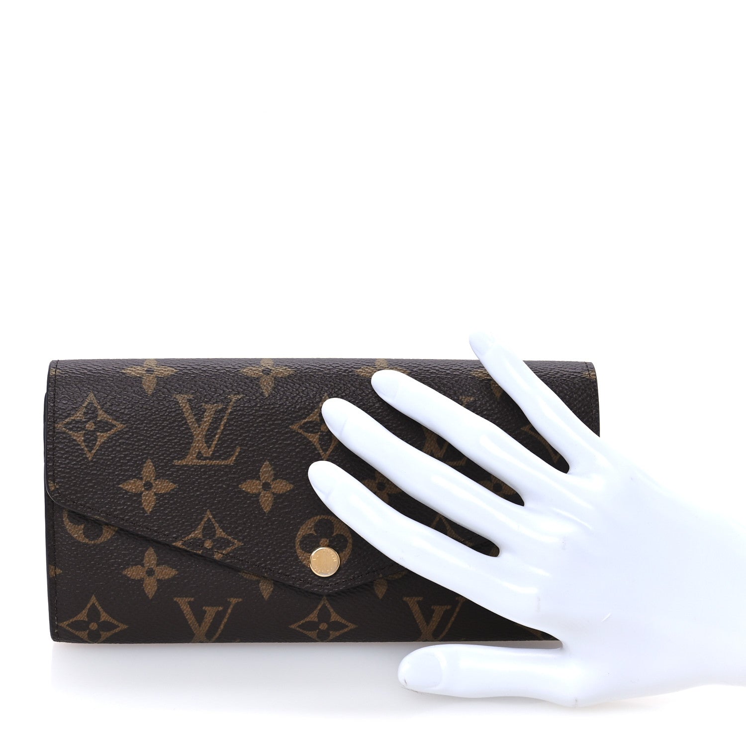 Louis Vuitton Monogram Sarah Wallet NM Rose Ballerine 2 of 8