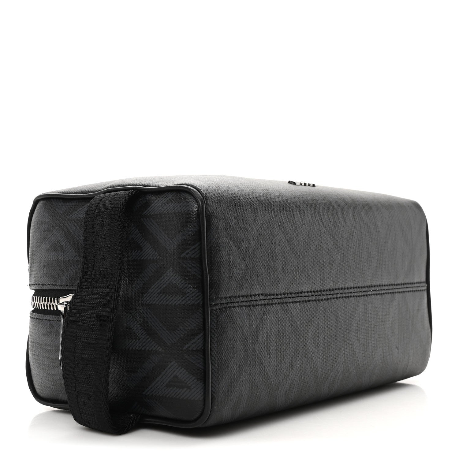 Christian Dior Canvas CD Diamond Lingot Toiletry Pouch Black 4 of 10