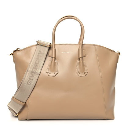 Givenchy Box Calfskin Small Antigona Sport Top Handle Bag Beige Cappuccino 1 of 9