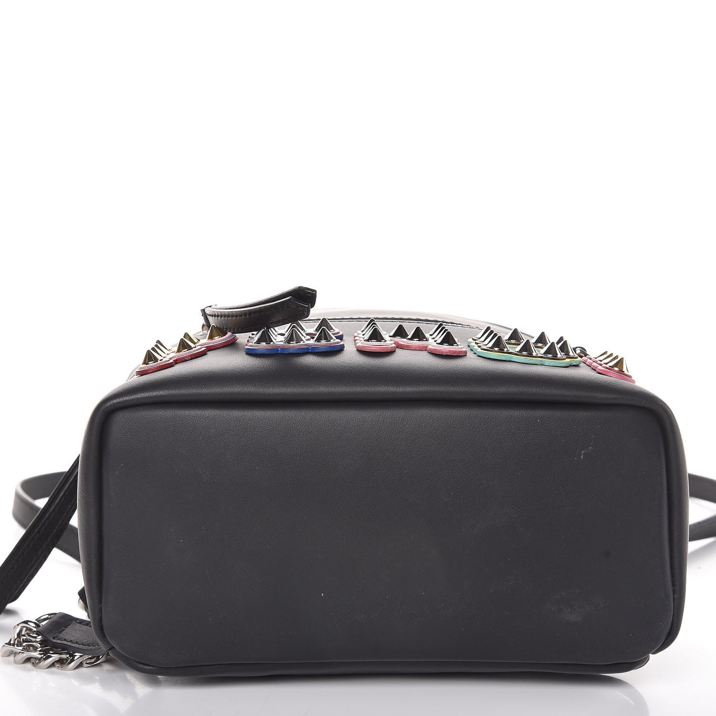 Vitello Century Fun Fair Metal Studded Mini Backpack Black Multicolor