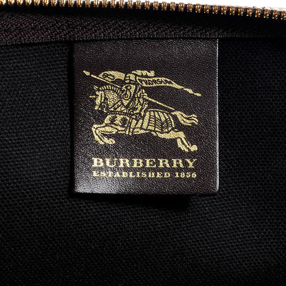 Burberry Haymarket Check Duffle Bag Dark Brown 6 of 8