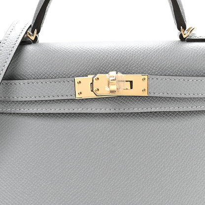 Hermes Epsom Mini Kelly Sellier 20 Gris Pantin 15 of 21