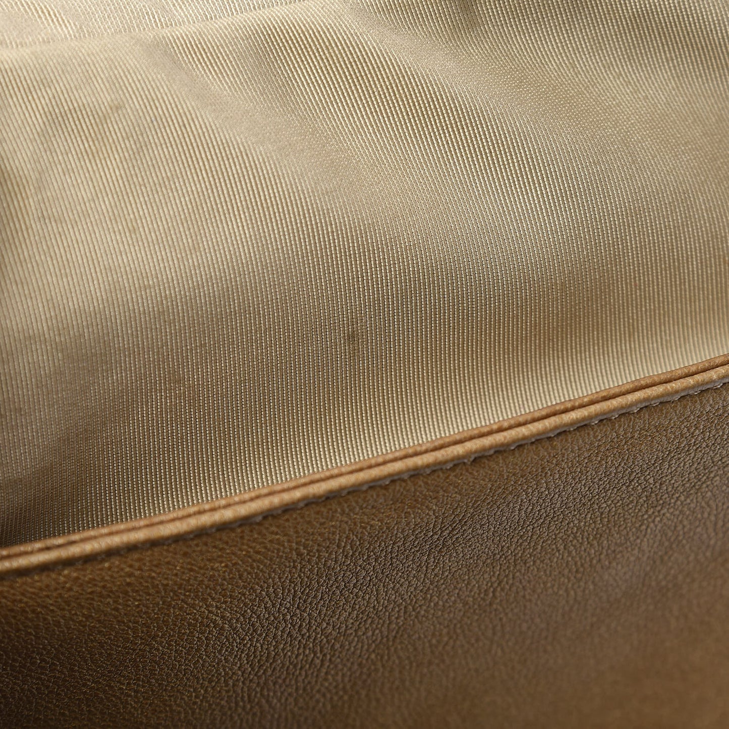 Metallic Calfskin Quilted Medium Boy Flap Dark Gold