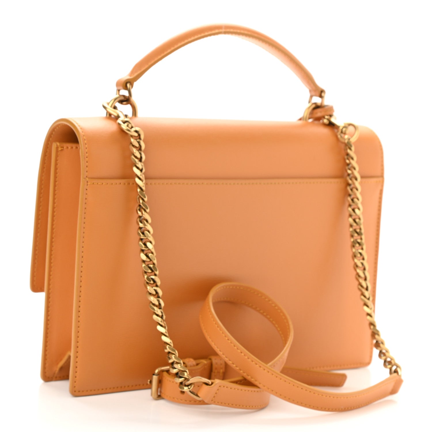 Saint Laurent Calfskin Medium Monogram Sunset Cheddar 3 of 8