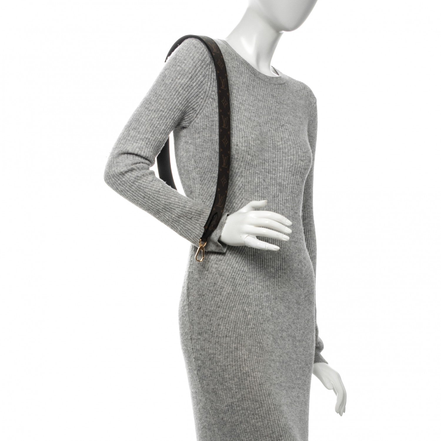 Louis Vuitton Monogram Bandouliere Shoulder Strap Black 2 of 5