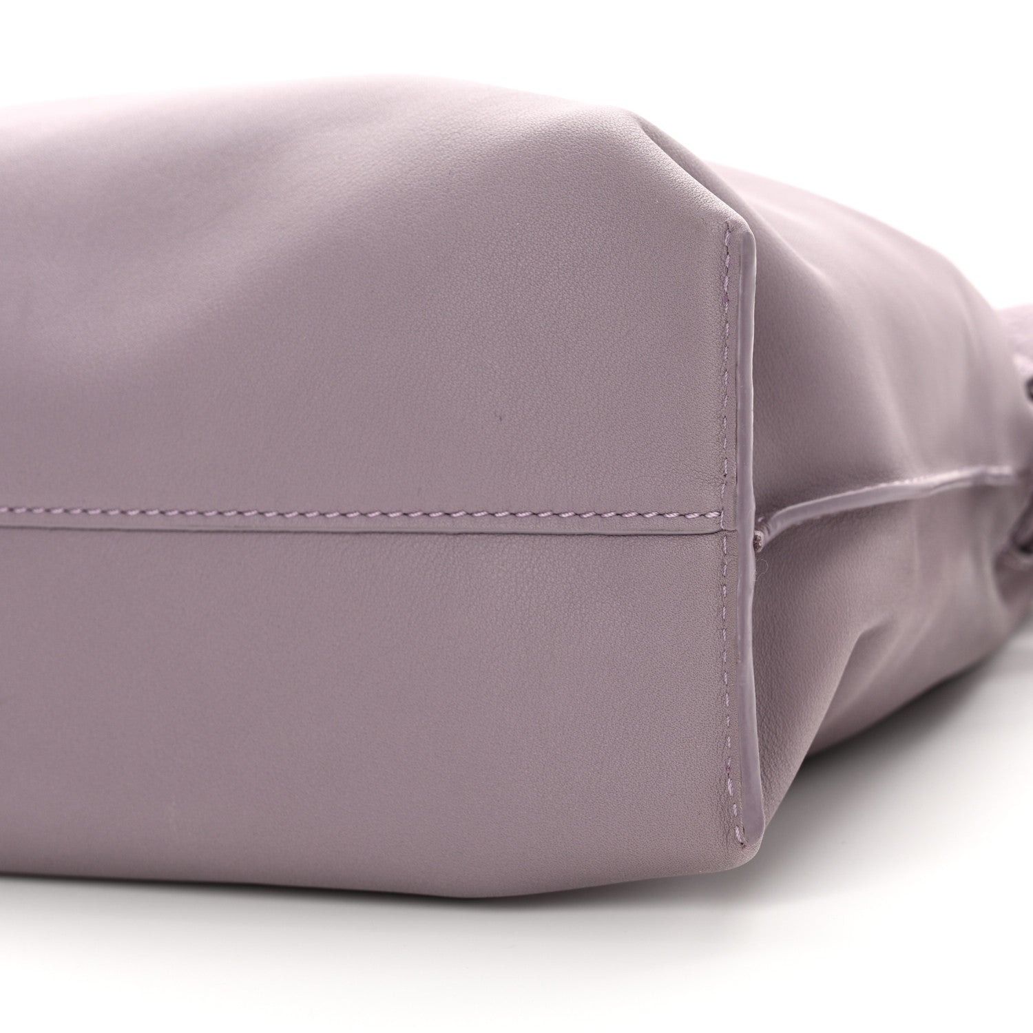 Loewe Calfskin Monochrome Flamenco Knot Clutch Pale Aubergine Glaze 10 of 10