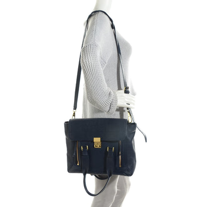 3.1 Phillip Lim 3.1 Textured Calfskin Medium Pashli Satchel Ink 2 of 7