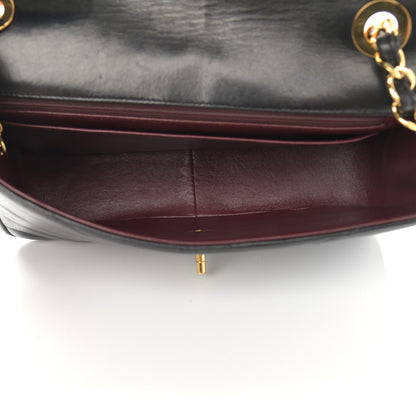 Chanel Lambskin Chevron Medium Flap Bag Black 5 of 13