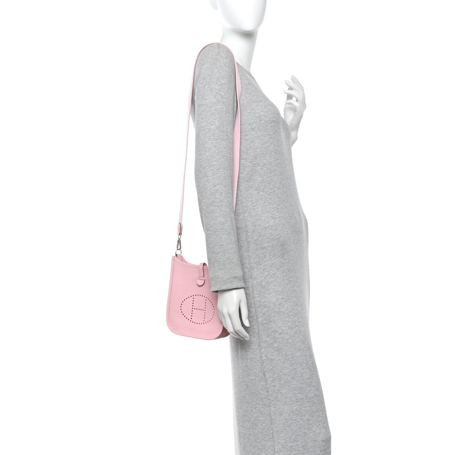 Hermes Taurillon Clemence Evelyne TPM Rose Sakura 2 of 11