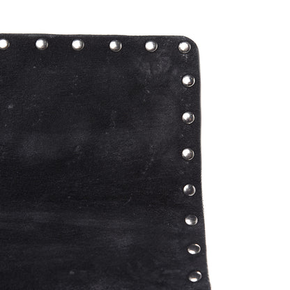 Valentino Garavani Craquele Nappa Medium Rockstud Spike Shoulder Bag Black 9 of 10