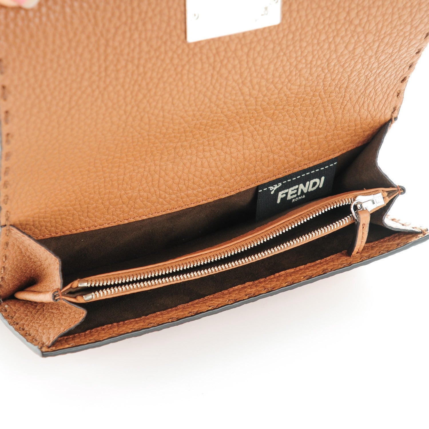 Fendi Cuoio Romano Selleria Peekaboo Continental Wallet Mou 6 of 8