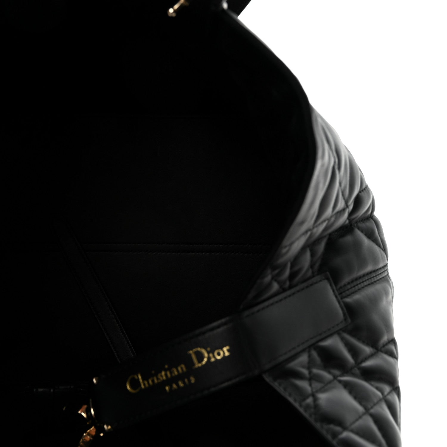 Christian Dior Calfskin Macrocannage Medium Toujours Black 6 of 10