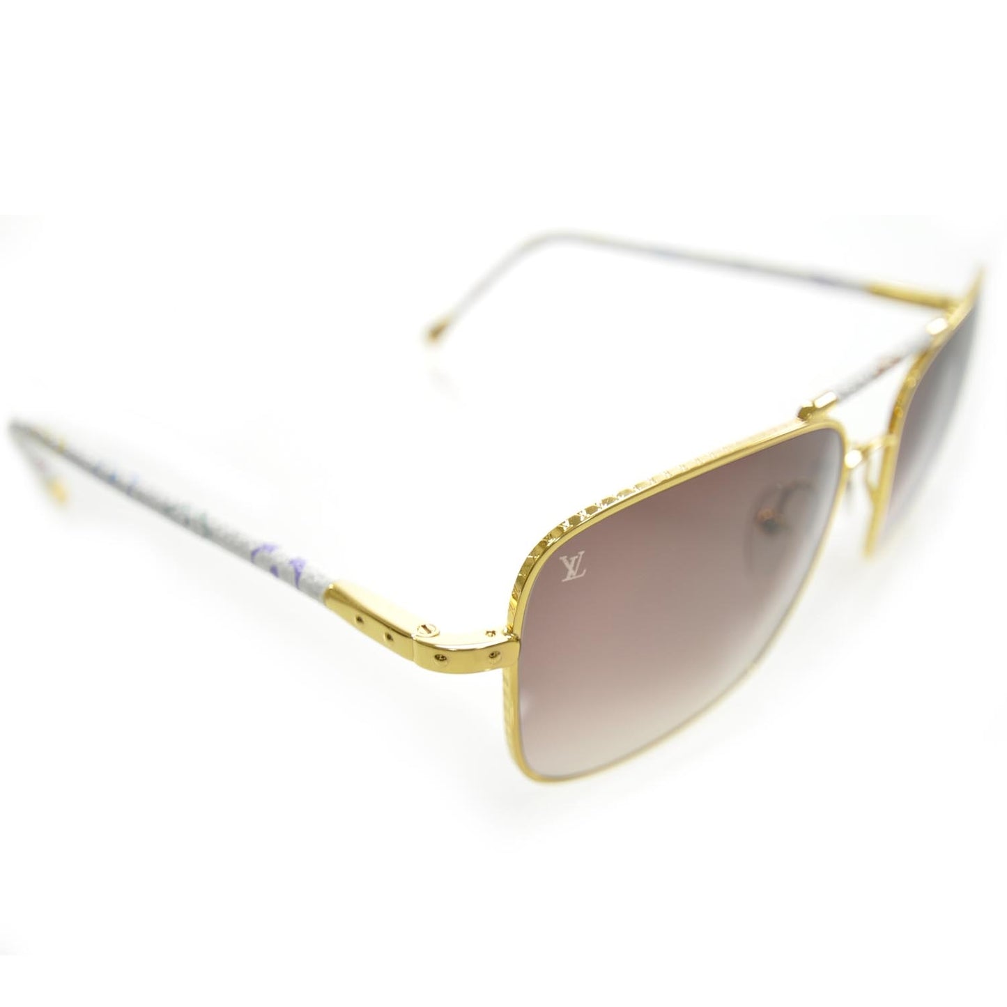 Monogram Multicolor Conspiration Pilote Aviator Sunglasses Gold