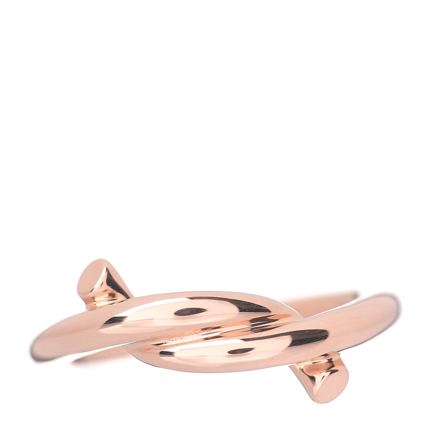 18K Pink Gold Entrelaces Ring 50 5.25