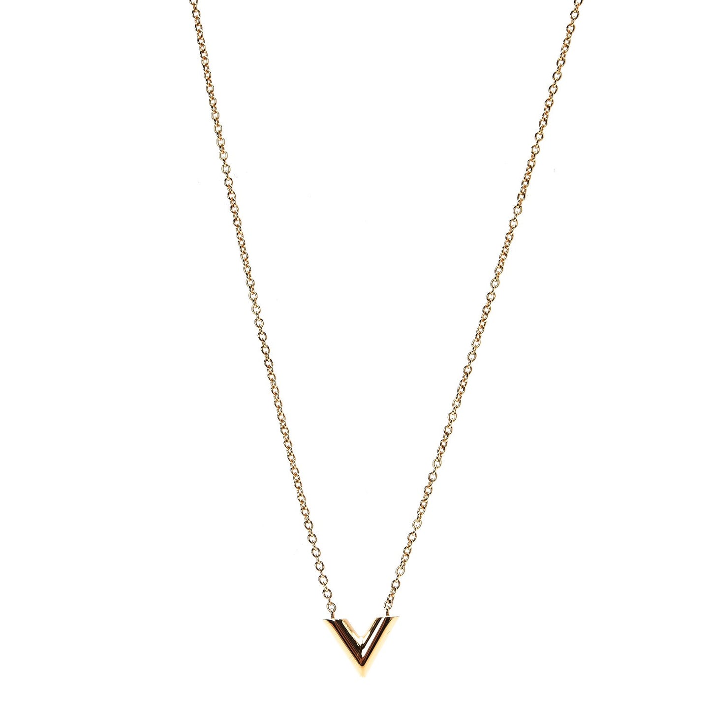Essential V Necklace Gold