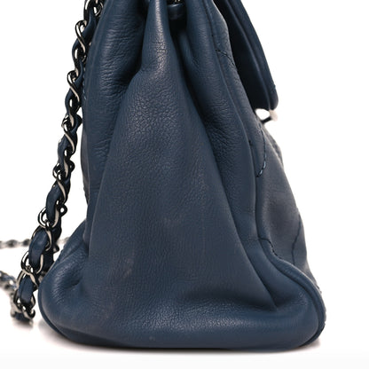 Chanel Washed Calfskin Quilted Hamptons Flap Bag Blue 12 of 12