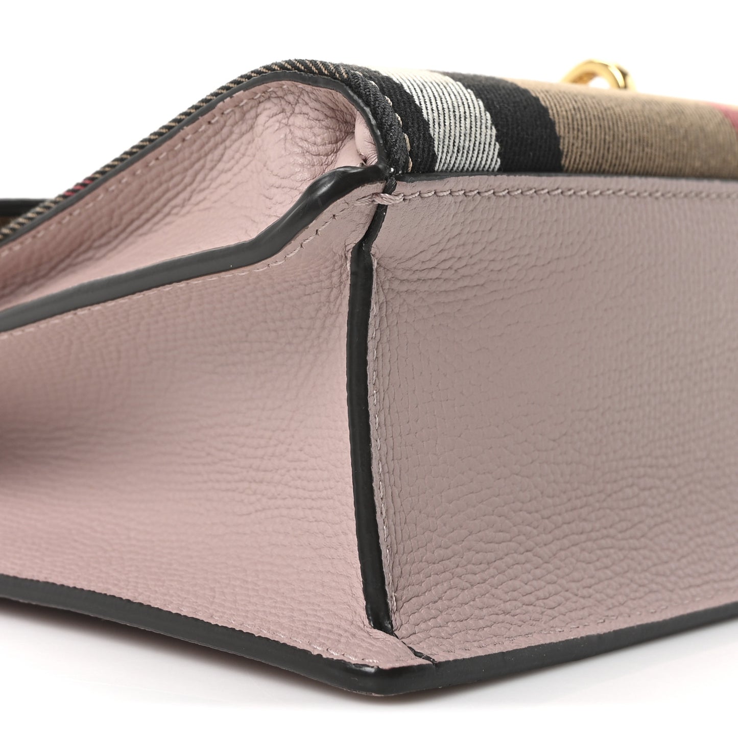 Derby Calfskin House Check Small Macken Crossbody Bag Pale Orchid