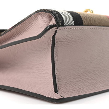 Burberry Derby Calfskin House Check Small Macken Crossbody Bag Pale Orchid 9 of 10