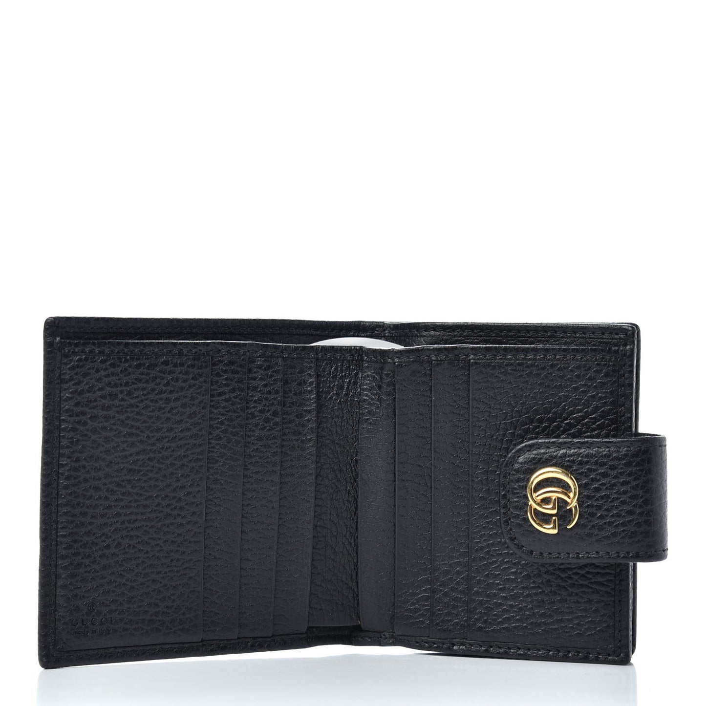 Dollar Calfskin GG Marmont French Wallet Black