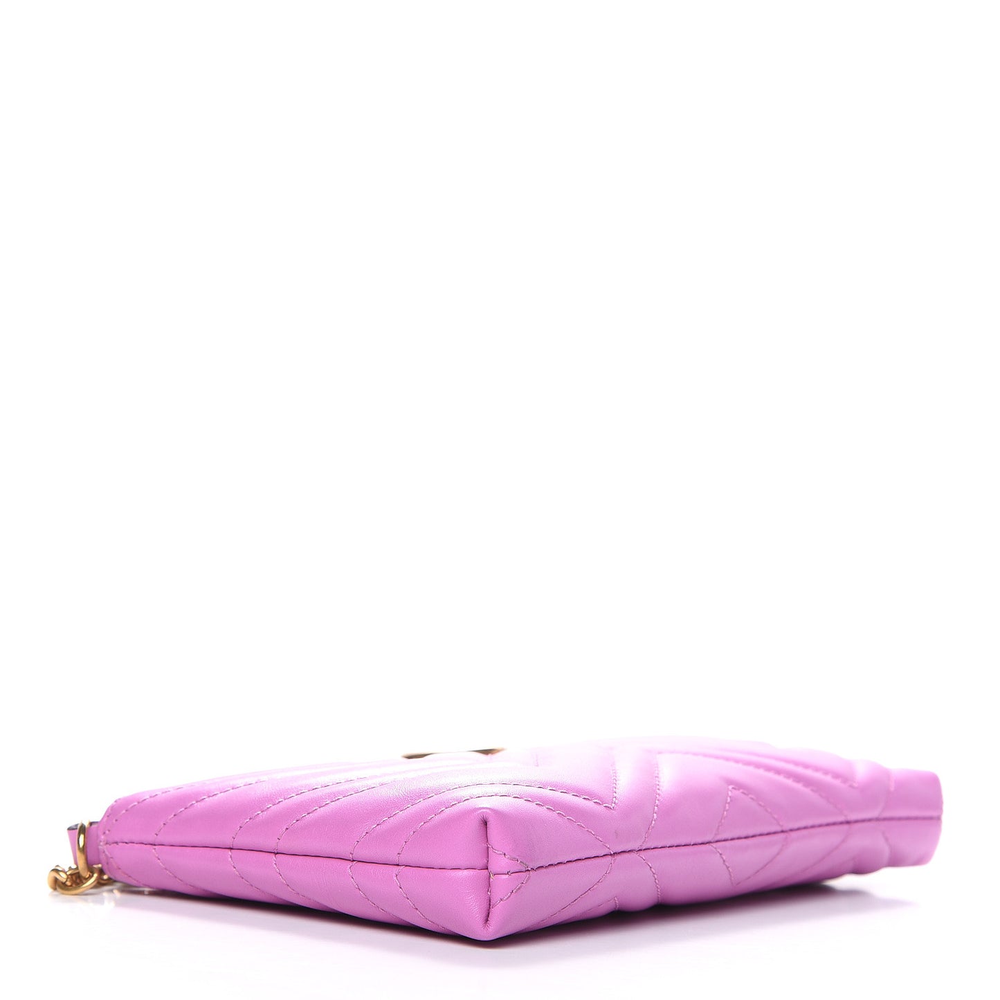 Calfskin Matelasse Mini GG Marmont Chain Bag Candy Mousse