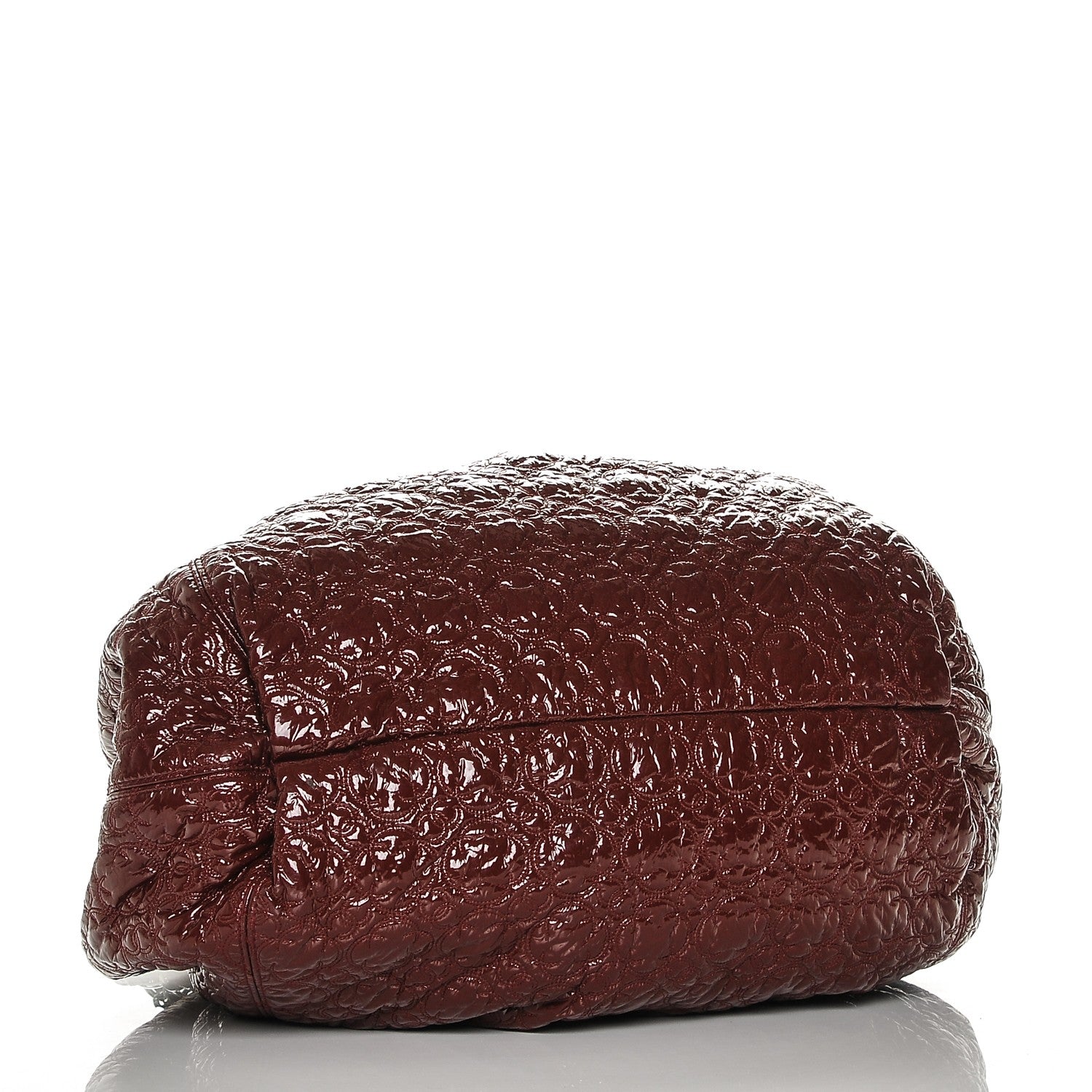 Chanel Vinyl Rock In Moscow Cabas Tote Burgundy 4 of 7