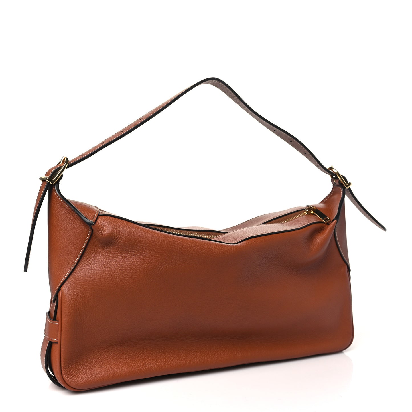 Supple Calfskin Medium Romy Shoulder Bag Tan