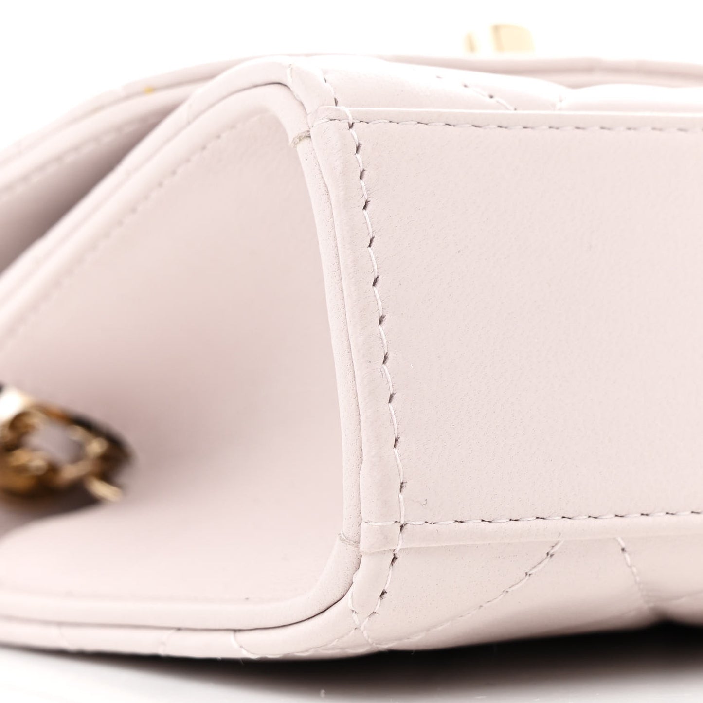 Lambskin Quilted Mini Trendy CC Clutch With Chain Lilac