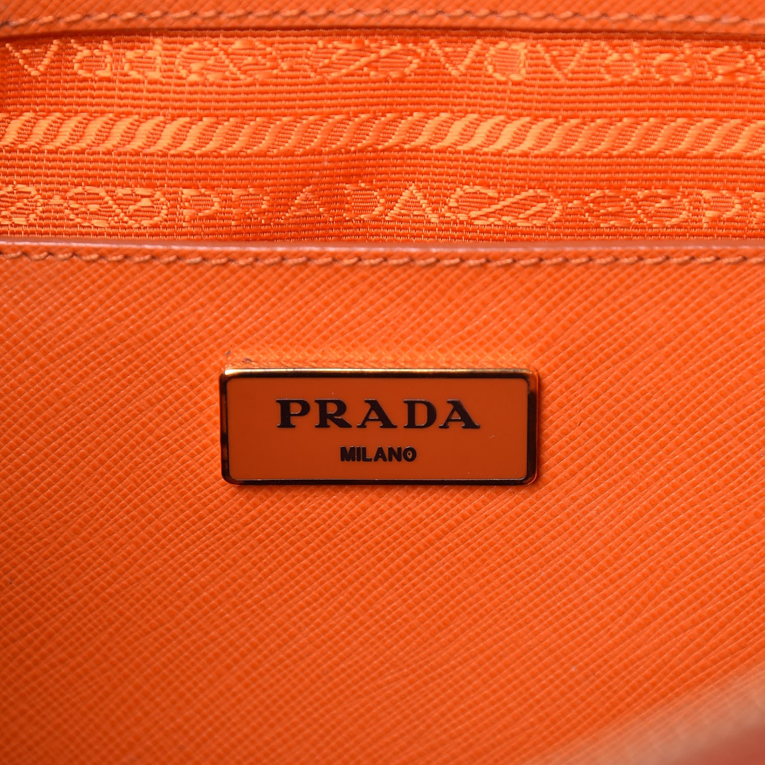 Prada Saffiano Medium Galleria Double Zip Tote Papaya 8 of 23