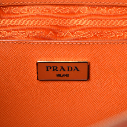 Prada Saffiano Medium Galleria Double Zip Tote Papaya 8 of 23