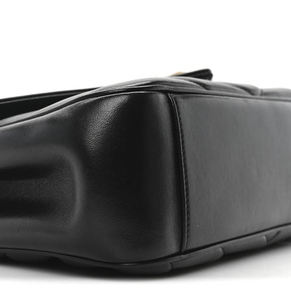 Saint Laurent Lambskin Chevron Quilted Medium Loulou Black 9 of 10
