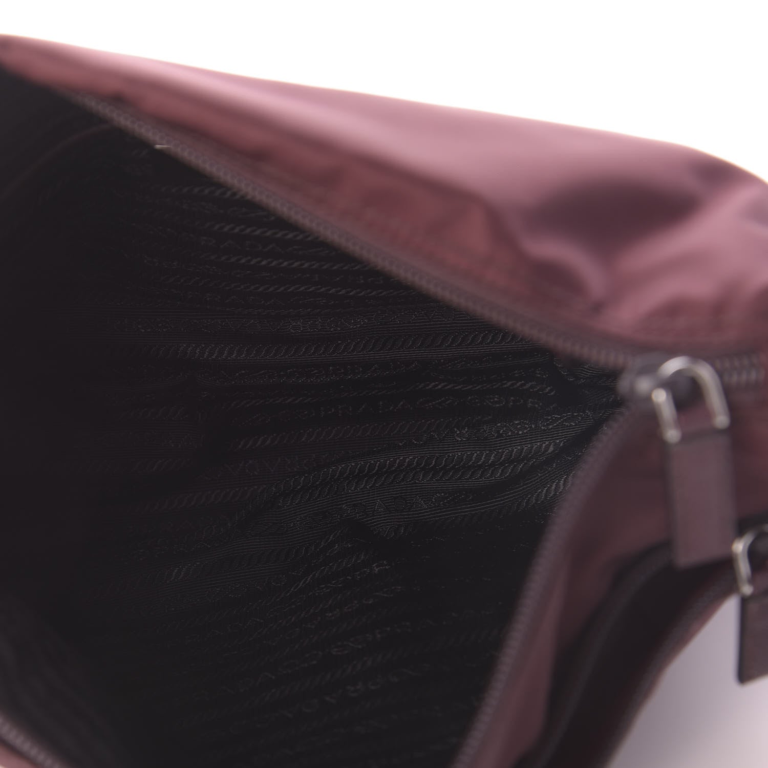 Prada Nylon Vela Flat Messenger Bag Ametista 5 of 9