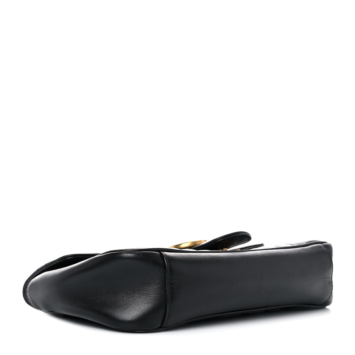 Calfskin Matelasse Small GG Marmont Shoulder Bag Black