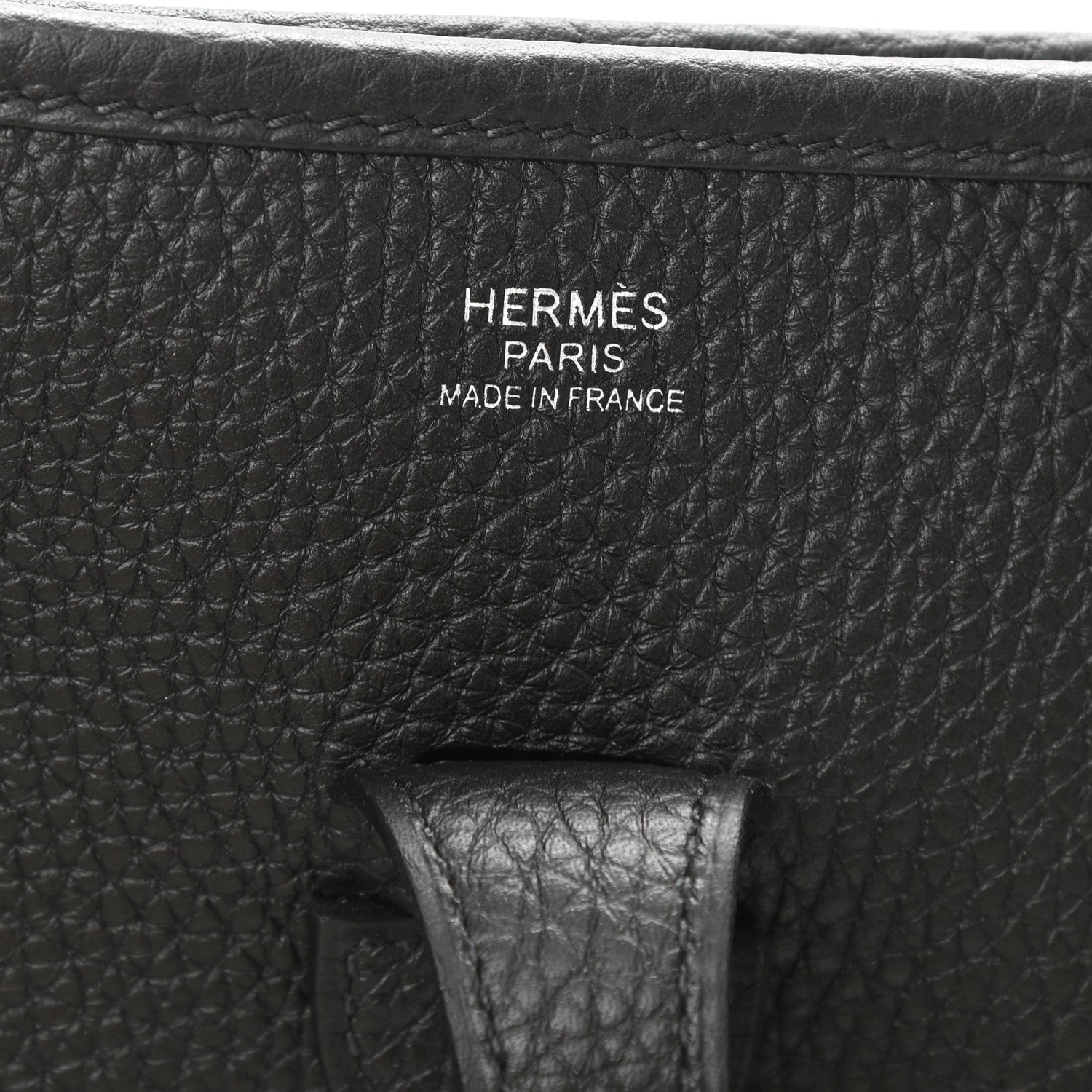 Hermes Taurillon Clemence Evelyne III PM Black 6 of 11