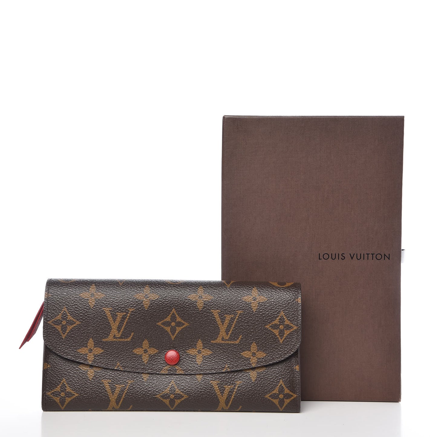 Monogram Emilie Wallet Red