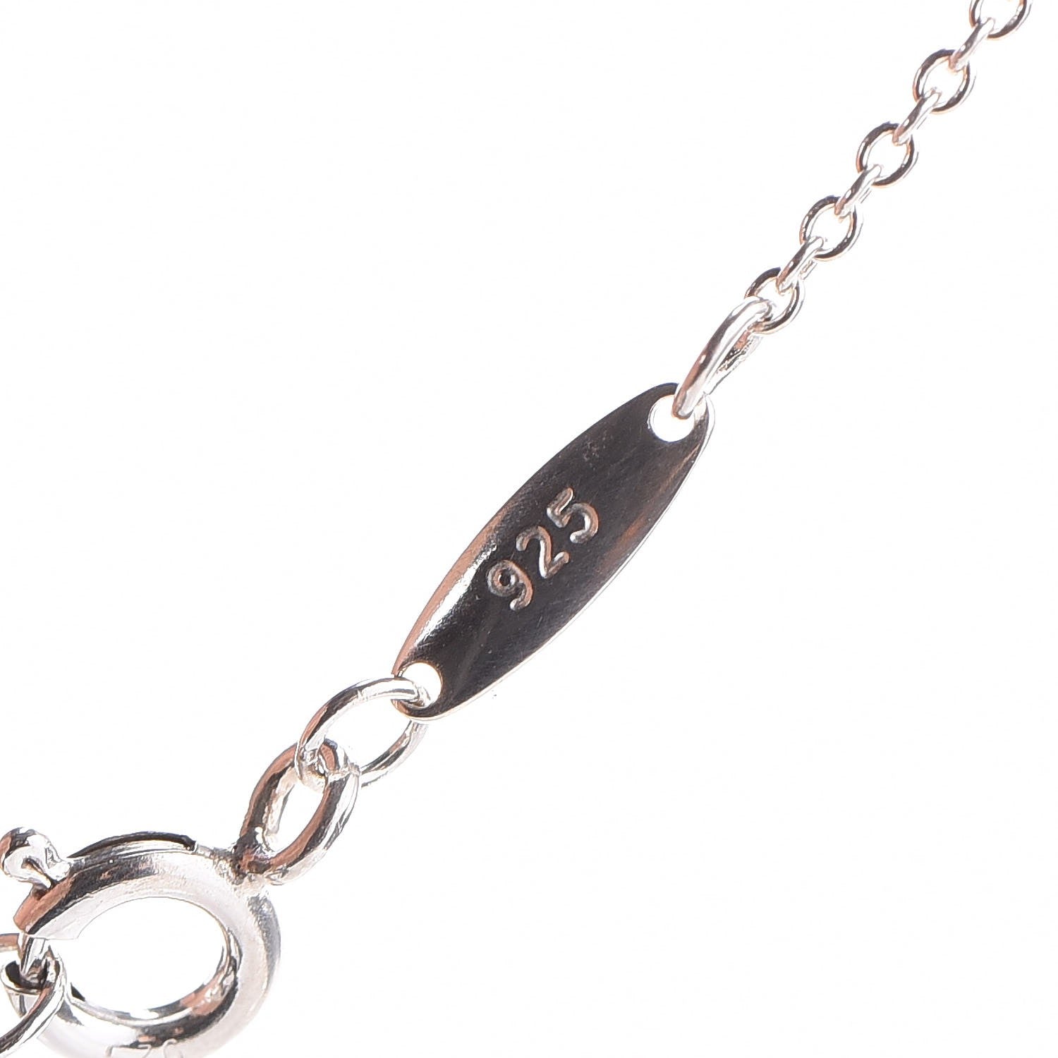 Tiffany Sterling Silver Tsavorite Elsa Peretti 5 Station Color by the Yard Necklace 9 of 9