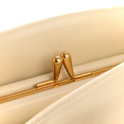 Celine Smooth Calfskin Eyelet Small Top Handle Bag White 15 of 15