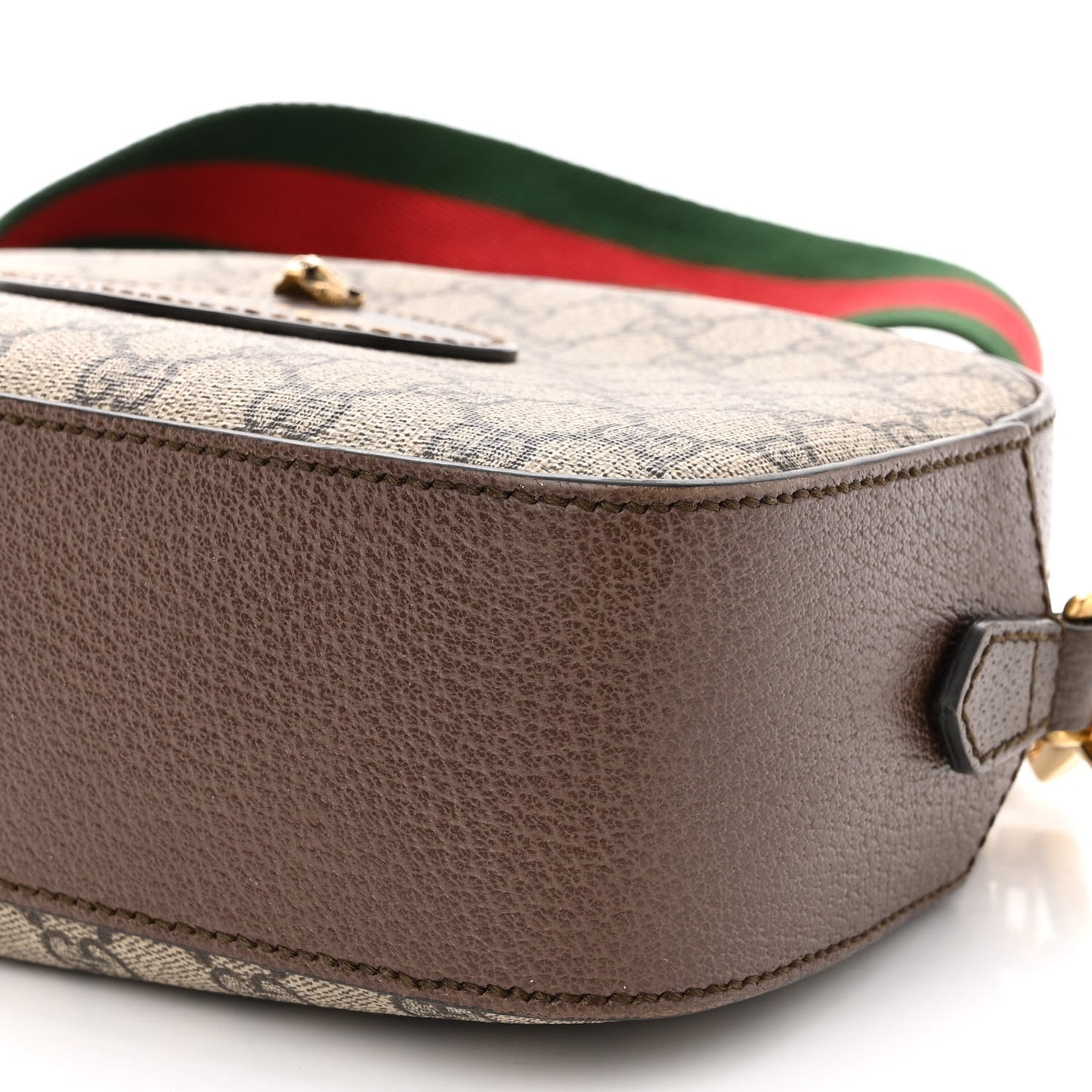 GG Supreme Monogram Web Neo Vintage Shoulder Bag Beige New Acero Crop
